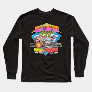 Vintage Glitchy Style NASCAR Long Sleeve T-Shirt